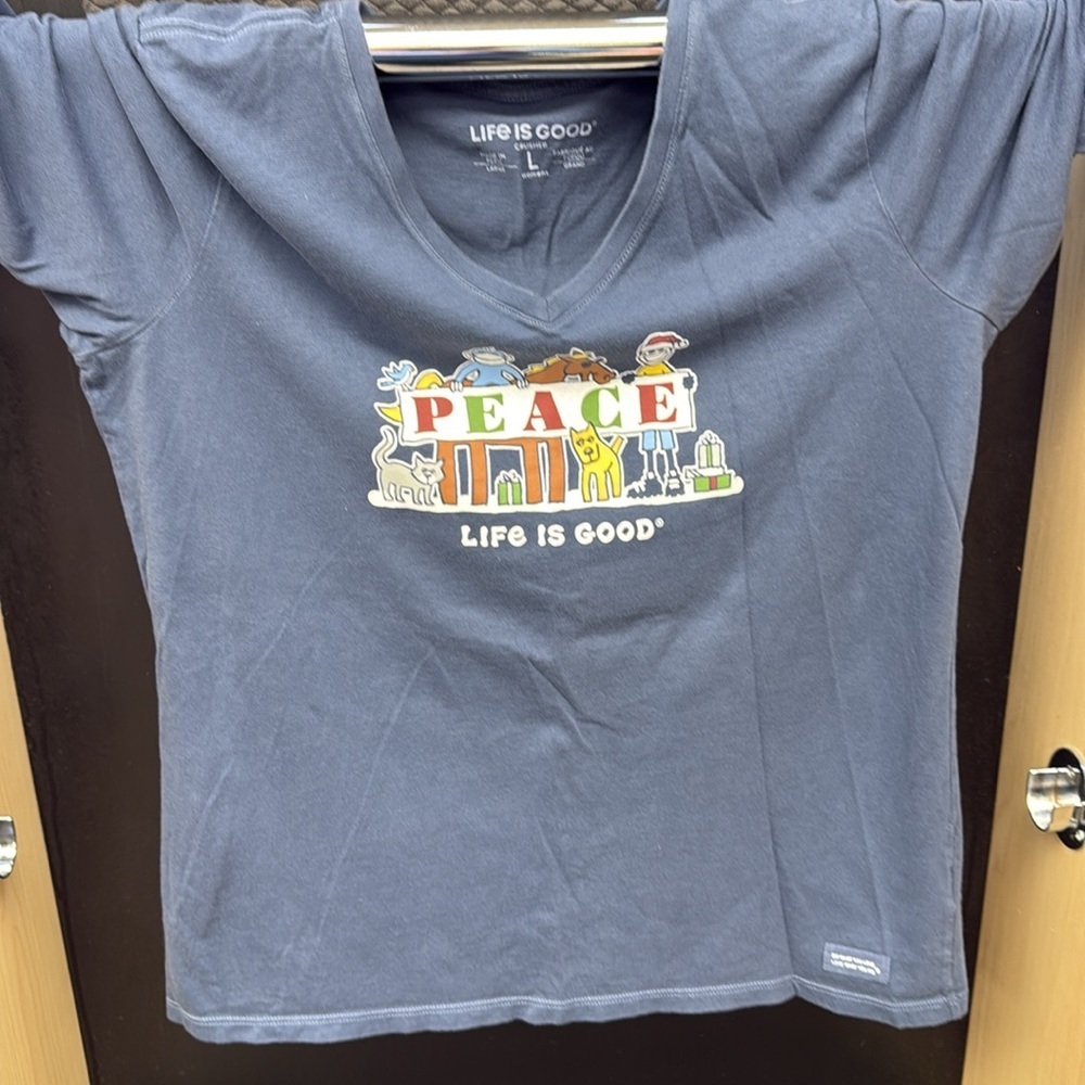 Life Is Good “Peace” Crusher Long Sleeve Tee